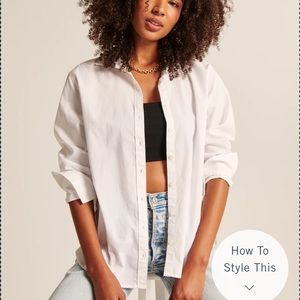 Abercrombie 90s oversized button up shirt